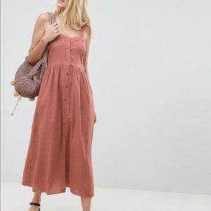 ASOS Linen Button Maxi Dress | New With Tags